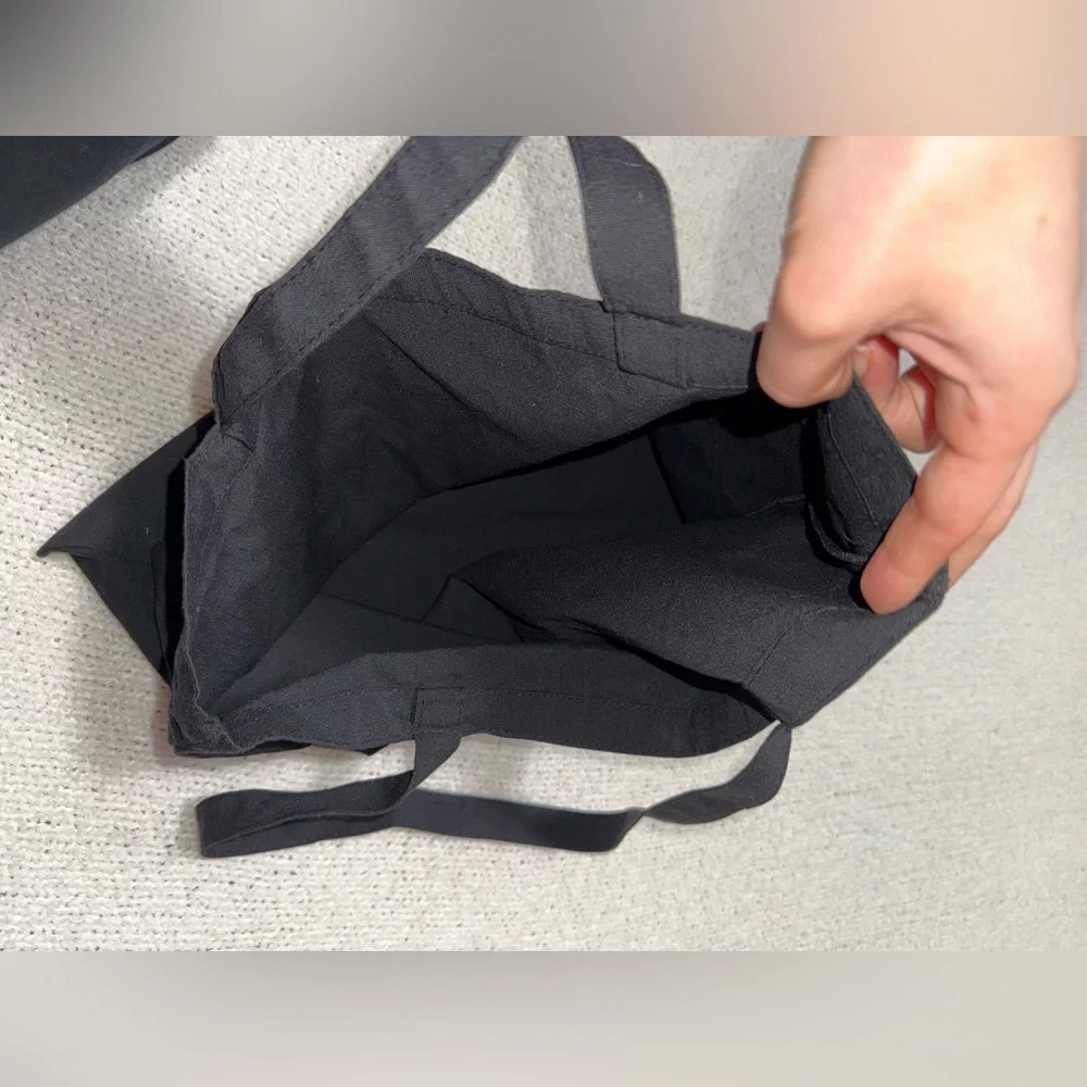 Reformation Black Canvas Tote‎ Bag